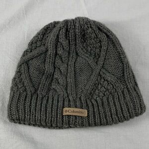 Columbia Charcoal Gray Thick Cable Knit Beanie